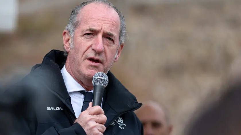 Il presidente della Regione Veneto Luca Zaia