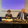 Al centro l’imprenditore Alberto Filippi, a sinistra l’avvocato Renzo Fogliata e a destra l’avvocato Cesare Dal Maso