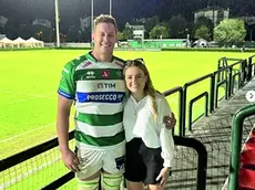 Scott Scrafton e la moglie arbitro Lauren Jenner, che alla fine non lo ha arbitrato