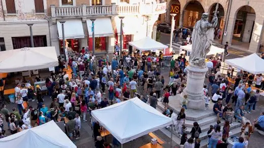 La festa in centro a Treviso