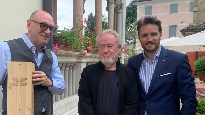 Scott con Giovanni Zanon e il nipote Carlo