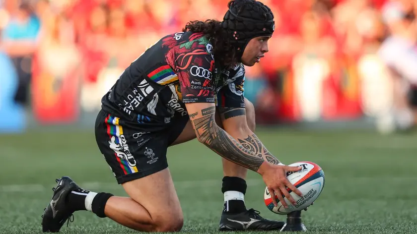 Umaga durante il match con Munster