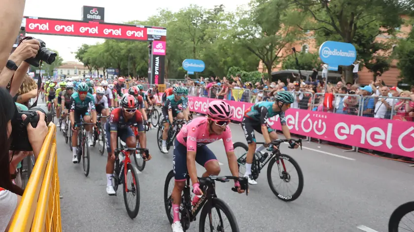 Un passaggio del Giro d'Italia a Treviso in una foto di archivio