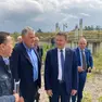 David Lappartien, presidente Federciclismo mondiale, in visita al velodromo di Spresiano