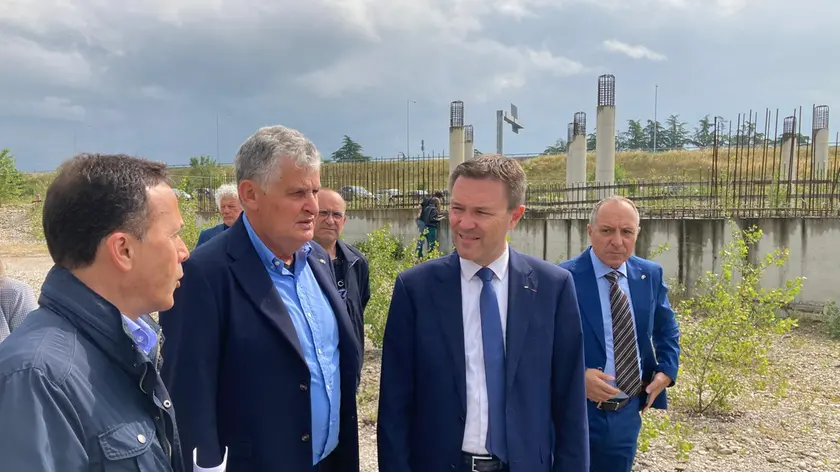 David Lappartien, presidente Federciclismo mondiale, in visita al velodromo di Spresiano