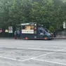 Il furgone dei panini in piazza La Piave da cui sono divampate le fiamme