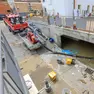 Allagamenti a Ponte di Piave dopo la bomba d'acqua (foto di archivio)
