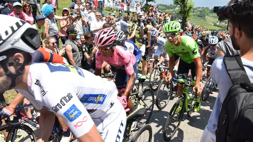 Il Giro d'Italia a Ca' del Poggio in una delle precedenti corse rosa