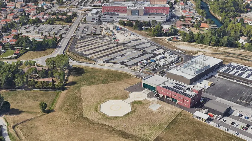 La zona dell’eliporto, scelta per la costruzione del nuovo campus