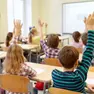 Bambini in una classe delle elementari