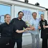 Il brindisi al Magis prima della festa per i 50 anni. Al centro Silvano Dal Bo