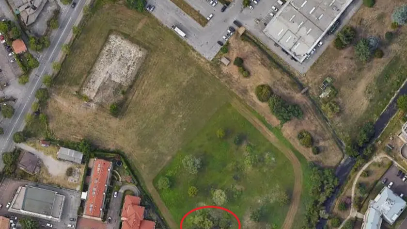 L'area del laghetto tra via Ellero e viale della Repubblica