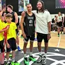 David Torresani, qui con Derrick Rose alla Ghirada durante l'Eurocamp