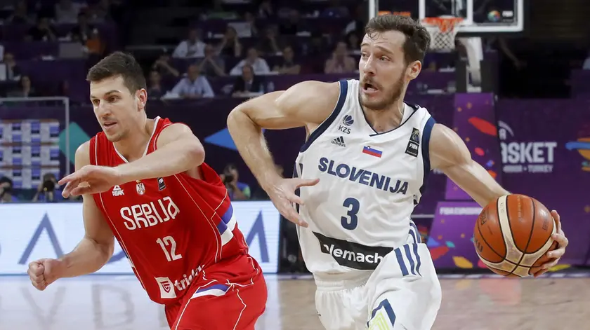 Goran Dragic, qui con la maglia della nazionale slovena agli Europei 2017