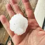 Un chicco di grandine caduto in Destra Piave (zona Altivole e Riese Pio X)