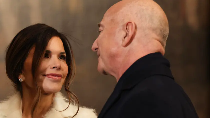 Jeff Bezos con la futura moglie Lauren Sanchez