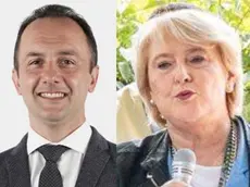 Da sinistra la casa di riposo di Roncade, il sindaco Marco Donadel e Simonetta Rubinato