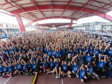 I baby atleti del volley, la festa al mercato ortofrutticolo di Treviso