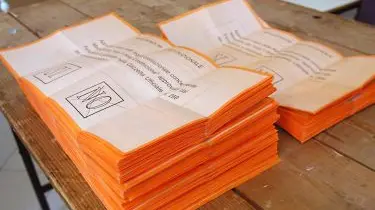Lo spoglio dei voti del referendum dell'8-9 giugno