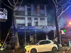 Il bar trattoria "Bea Storia" devastato (foto Bortoluzzi)