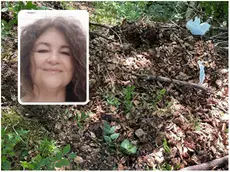 La scarpata in cui è scivolata e nel riquadro Maria Straniero