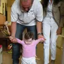 Chantal con il papà poco prima del rapimento da parte della madre
