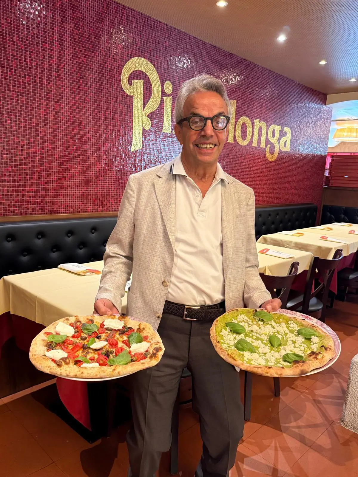 Giuseppe Giordano con le due nuove creazioni