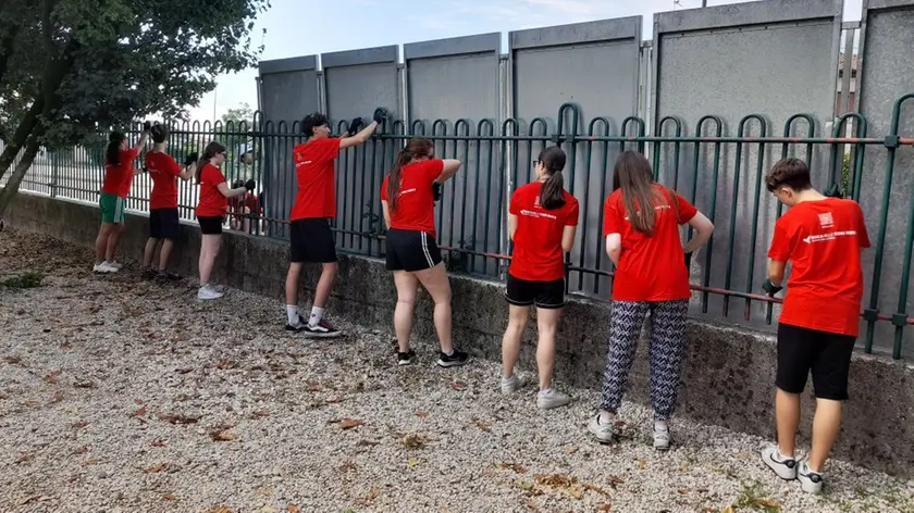 Una delle attività dei ragazzi coinvolti nel progetto