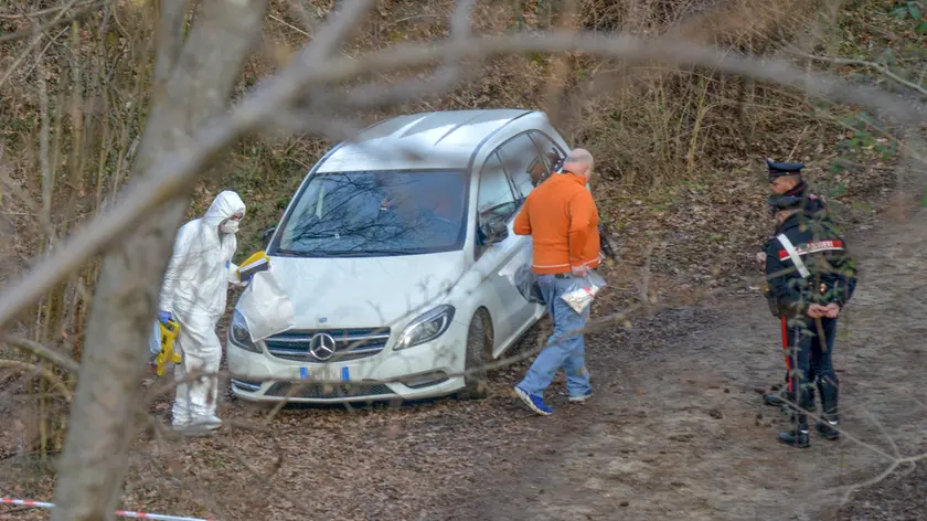 L’auto di Bledar Dedja accanto alla quale fu trovato il corpo