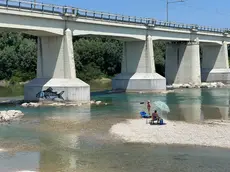 Tintarella sul Piave a San Biagio il giorno dopo la tragedia