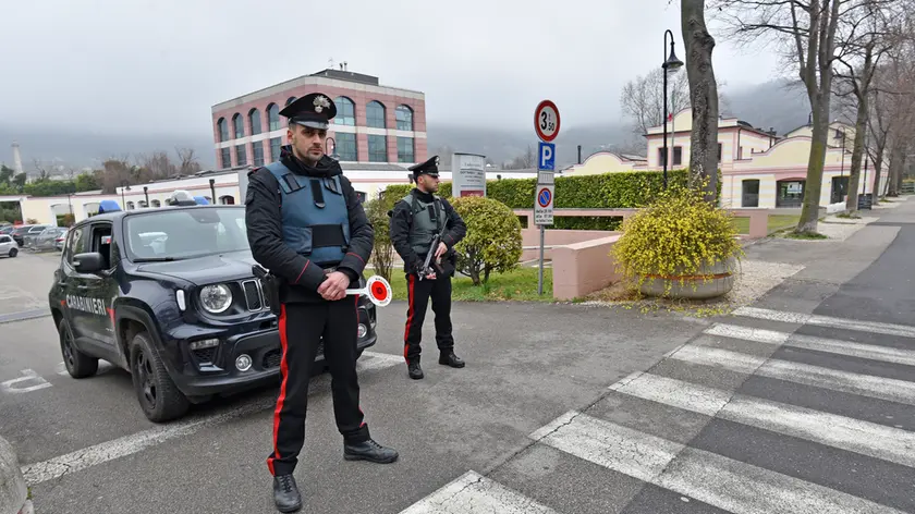 Un posto di blocco dell’Arma