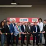 Il taglio del nastro dell’Imoco Center