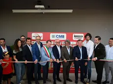 Il taglio del nastro dell’Imoco Center