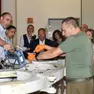 Un momento della visita dell'Ulss 2 all'Aeronautica