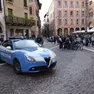 Una pattuglia della polizia in centro a Treviso
