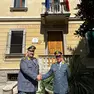 Il luogotenente Alberto Salemma (a sinistra) ha assunto il comando della tenenza della guardia di finanza di Oderzo, succedendo al luogotenente Nicola Berloco (a destra)