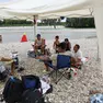 Il sabato sulle sponde del Piave dopo le tragedie delle ultime settimane