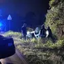 L'auto sulla quale viaggiavano i due giovani