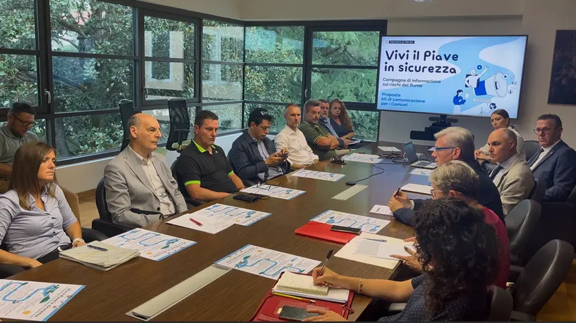 Il vertice in Provincia sulla sicurezza sul Piave