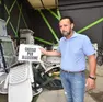 L’imprenditore Germano Battiston nella sua azienda