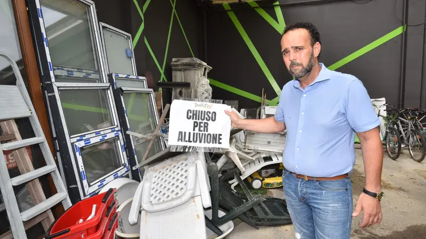 L’imprenditore Germano Battiston nella sua azienda