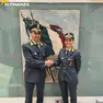Il capitano Giuseppe Muscolino con la tenente Mariangela Crisci