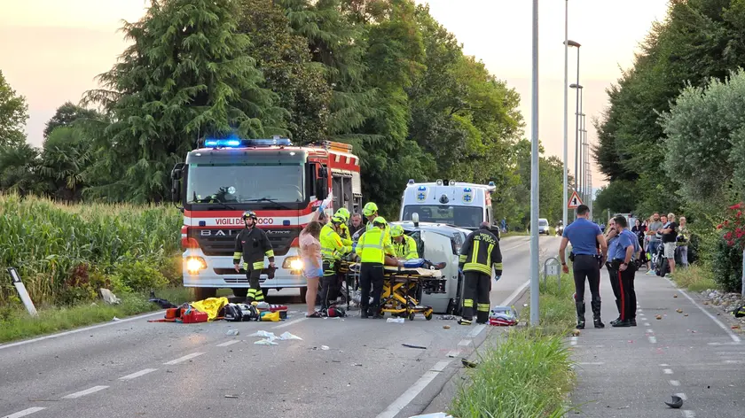 Incidente a Riese, quattro feriti: grave un ragazzo