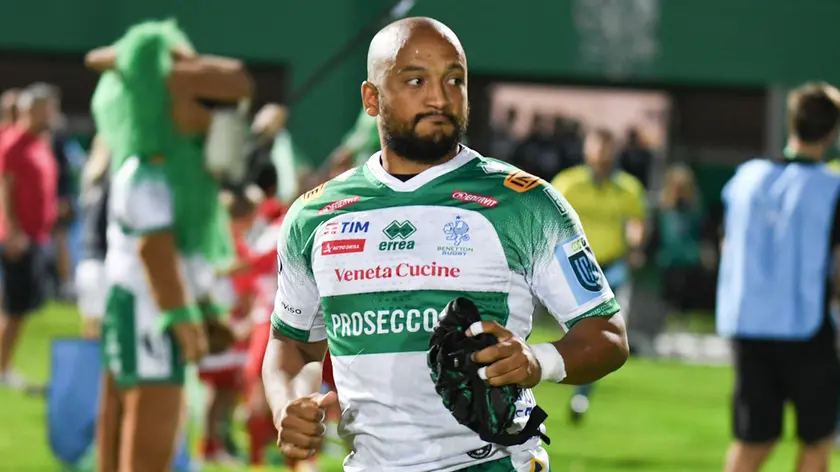 Rhyno Smith gioca come estremo nel Benetton Rugby