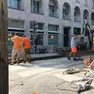 I lavori in viale Battisti a Treviso