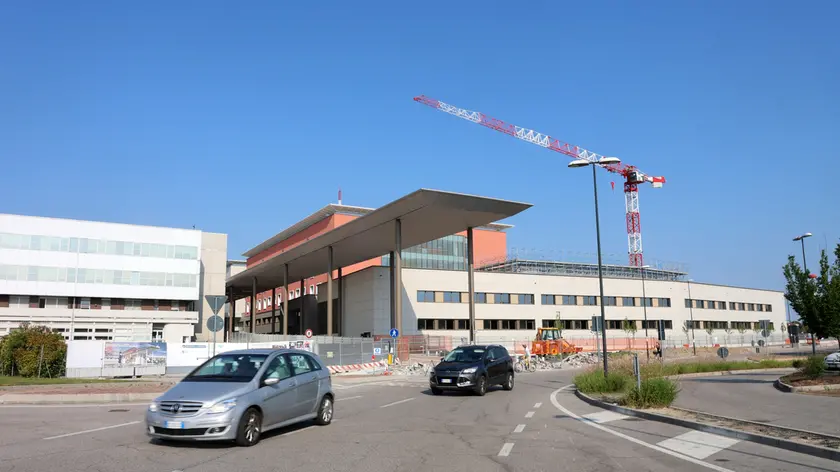 Il nuovo ingresso dell'ospedale Ca' Foncello di Treviso