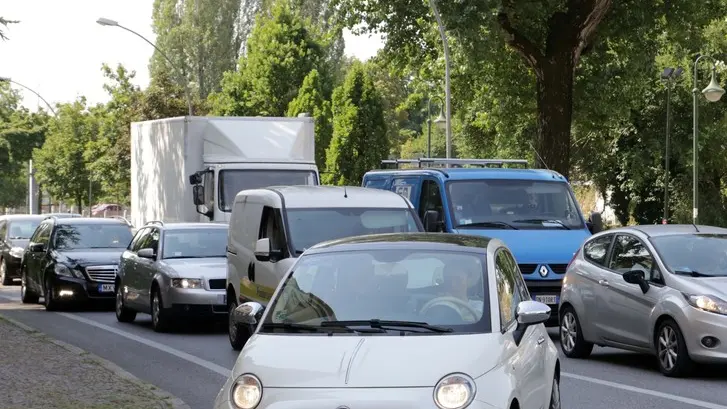 Traffico all'altezza di porta Carlo Alberto a Treviso