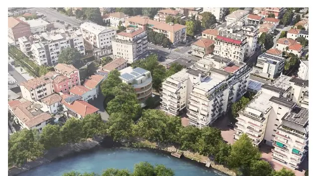 Come sarà l'Alzaia dopo la costruzione della palazzina