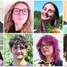 Sopra da sinistra Francesco Smaniotto, Francesca Vaccari, Irene Carraro e Tobia Brombal. Sotto da sinistra Maria Pellizzari, Alain Gardoni, Chiara Ferrari e Arianna Naibo del Maffioli