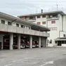 Il piazzale della caserma dei vigili del fuoco di Treviso
